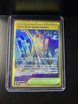 Pokemon Area Zero Underdepths 174/142 Stellar Crown Gold Hyper Rare Holo NM - Image 1