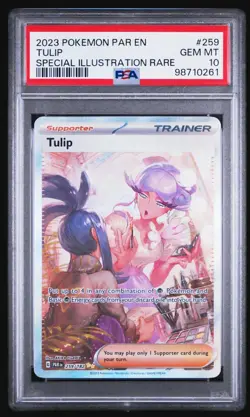 Pokemon: Tulip Paradox Rift 259/182 Special Illustration Holo PSA 10 SIR - Image 1