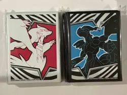 Pokemon Zekrom & Reshiram - Black Bolt & White Flare ETB Sleeves (65ct) set - Image 1