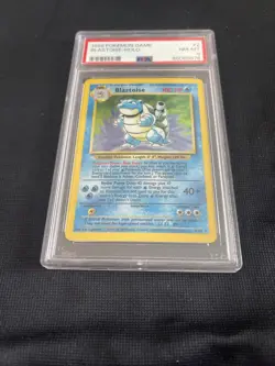 1999 Pokemon Blastoise Base Set Unlimited Holo Rare #2 PSA 8 - Image 3
