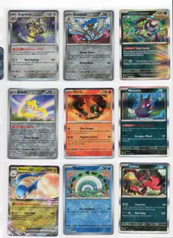 Pokemon TCG Paradox Rift Art Lot - Altaria ex SIR, Jirachi, Aegislash IR + More! - Image 1