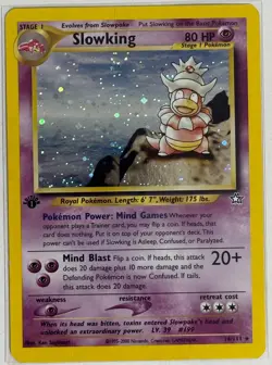 Slowking (2000) - 1st Edition Rare Holo - Pokemon Neo Genesis #14/111 - Image 1