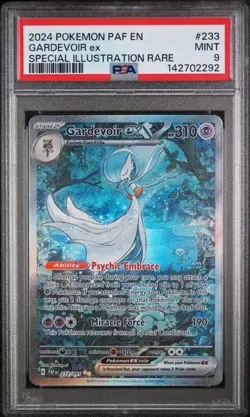 Pokemon Gardevoir ex 233/091 SV: Paldean Fates SIR PSA 9 MINT - Image 1