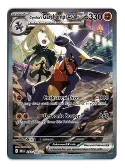 Pokemon Cynthia's Garchomp ex 232/182 Sv10: Destined Rivals SIR - Image 1