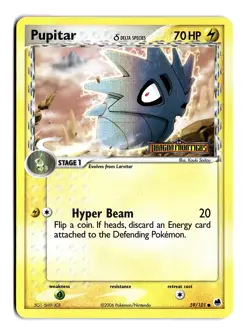 Pokemon Pupitar (Delta Species) 59/101 Dragon Frontiers Reverse Holo - Image 1