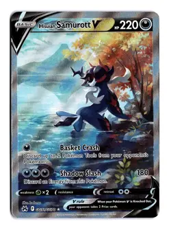 Pokemon Hisuian Samurott V GG51/GG70 Crown Zenith: Galarian Gallery Full Art - Image 1