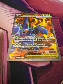 TCG Pokemon: Mega Heracross ex 108/094 Ultra Rare Me02: Phantasmal Flames Holo - Image 2