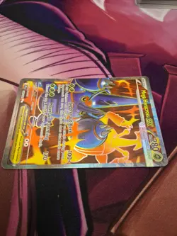 TCG Pokemon: Mega Heracross ex 108/094 Ultra Rare Me02: Phantasmal Flames Holo - Image 5