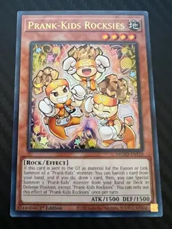 Yugioh Prank-Kids Rocksies MGED-EN110 Rare 1st Edition VLP - Image 1