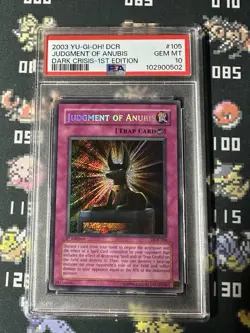 Yugioh Judgment of Anubis DCR-105 1st Edition Ultra Rare - PSA 10 GEM MINT - Image 1