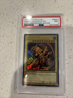 Yu-Gi-Oh! TCG the Winged Dragon of Ra Sphere Mode 25th Anniversary Rarity PSA 9 - Image 1
