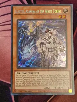 TCG Yu-Gi-Oh: Elzette, Azamina of the White Forest SUDA-EN008 Secret Rare - Image 1