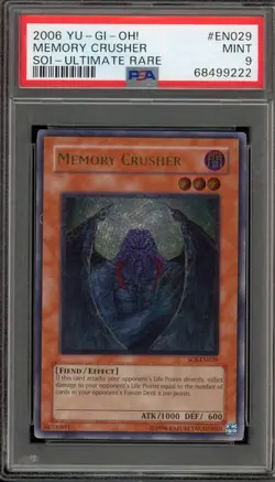Yu-Gi-Oh! Memory Crusher Ultimate Rare SOI-EN029 PSA 9 Mint - Image 1