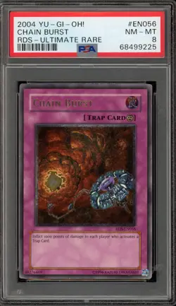 Yu-Gi-Oh! Chain Burst Ultimate Rare RDS-EN056 PSA 8 - Image 1