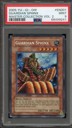 Yu-Gi-Oh! Guardian Sphinx Master Coll. Vol. 2 Secret Rare MC2-EN001 PSA 9 Mint - Image 1