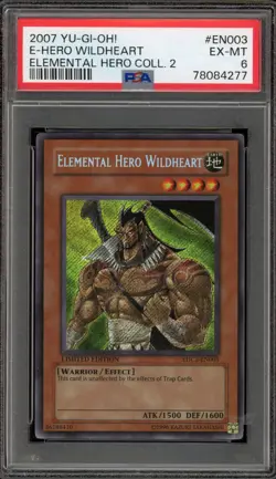 Yu-Gi-Oh! Elemental Hero Wildheart Elemental Hero Coll. 2 EHC2-EN003 PSA 6 - Image 1