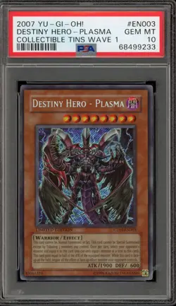 Yu-Gi-Oh! Destiny Hero - Plasma Collectible Tins Wave 1 CT04-EN003 PSA 10 - Image 1