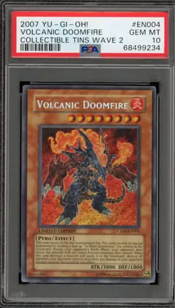 Yu-Gi-Oh! Volcanic Doomfire Collectible Tins Wave 2 CT04-EN004 PSA 10 Gem Mint - Image 1