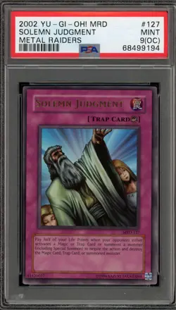 Yu-Gi-Oh! Solemn Judgment Metal Raiders Unlimited MRD-127 OC Off-Center PSA 9 - Image 1