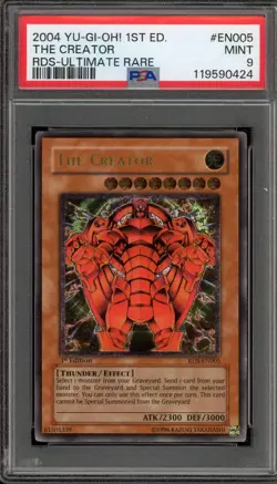 Yu-Gi-Oh! The Creator 1st Edition Ultimate Rare RDS-EN005 PSA 9 Mint - Image 1