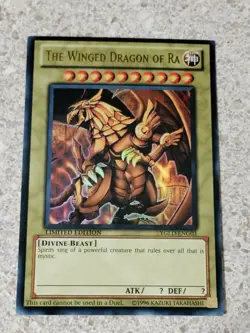 Winged Dragon of Ra *Ultra Rare* YGLD-ENG03 Limited Edition NM - Image 1