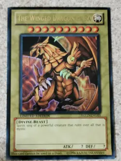 Winged Dragon of Ra *Ultra Rare* YGLD-ENG03 Limited Edition NM - Image 2