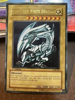 Yugioh! 2002 Blue Eyes White Dragon SDK-001 1st Edition Ultra Rare starter deck - Image 5