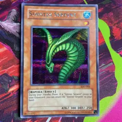 YUGIOH LIMITED EDITION SDD-002 SINISTER SERPENT PRISMATIC SECRET RARE NEAR MINT - Image 1