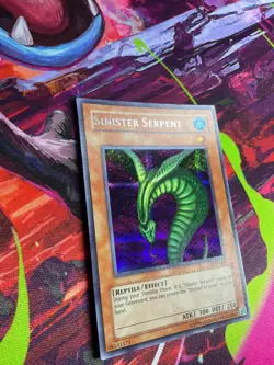 YUGIOH LIMITED EDITION SDD-002 SINISTER SERPENT PRISMATIC SECRET RARE NEAR MINT - Image 5