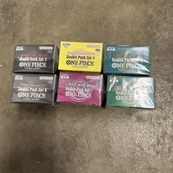 One Piece Card Game Lot Of 6 Double Pack Set 3-8 - Image 1