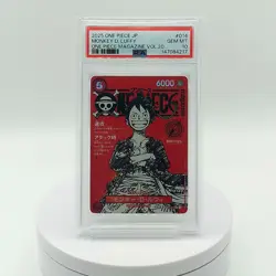 PSA 10 2025 Monkey D Luffy ST21-014 ONE PIECE Magazine Promo Jump 20 - Image 1