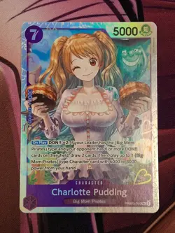 TCG One Piece: Charlotte Pudding - PRB02-010 SR The Best- Vol. 2 Foil - Image 1