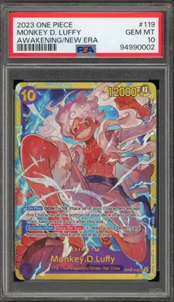 One Piece CCG Monkey.D.Luffy Awakening of the New Era OP05-119 PSA 10 Gem Mint - Image 1
