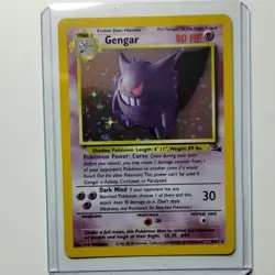 Pokemon Gengar Fossil Holo Rare 5/62 Wizards of the Coast 1999 English Card - Image 1