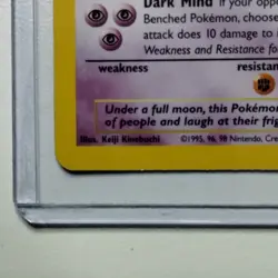 Pokemon Gengar Fossil Holo Rare 5/62 Wizards of the Coast 1999 English Card - Image 4