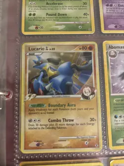 Pokemon TCG Rising Rivals Lucario GL 8/111 Holo Card - Image 1