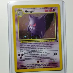 Pokemon Gengar Holo Rare Fossil Card 5/62 Stage 2 HP80 Psychic 1999 - Image 1
