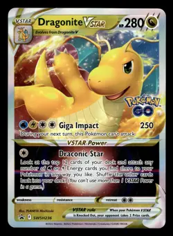 Dragonite VSTAR SWSWH236 Ultra Rare Black Star Promo Pokemon Card - Image 1