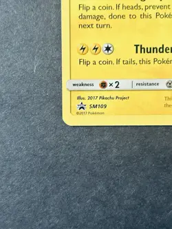 Ash's Pikachu SM109 Black Star Promo Pokemon Card - Image 5