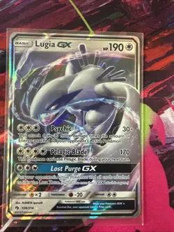 Pokemon Lugia GX Holo Ultra Rare TCG Card Sun & Moon Lost Thunder 159/214 - Image 1