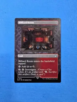 1x Billiard Room Ravnica Clue Edition 2024 Mtg Magic Card Land 13 Borderless - Image 1