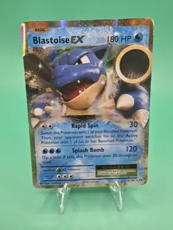 Pokemon Card - Blastoise EX XY Evolutions 21/108 Ultra Rare Holo Foil Card - LP - Image 1