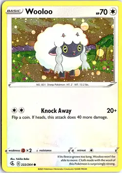 Wooloo - (Cosmos Holo) Promo Miscellaneous Cards & Products 222/264 NM Pokemon - Image 1
