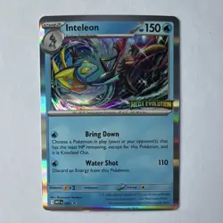 Pokemon Inteleon Mega Evolution Holo MEP 002 blackstar promo 150 HP Stage 2 Card - Image 1
