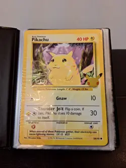 POKEMON TRADING CARD GAME PIKACHU TRAIN ON BINDER PORTFOLIO ALBUM JUMBO CARDS - Image 2