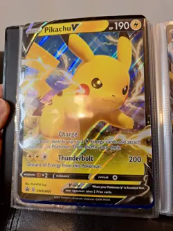 POKEMON TRADING CARD GAME PIKACHU TRAIN ON BINDER PORTFOLIO ALBUM JUMBO CARDS - Image 5