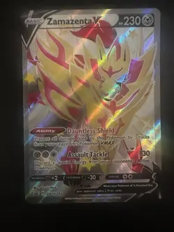 Zamazenta V SWSH293 Crown Zenith Shiny Full Art Promo Pokemon Card english - Image 1