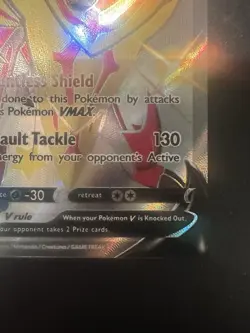 Zamazenta V SWSH293 Crown Zenith Shiny Full Art Promo Pokemon Card english - Image 4