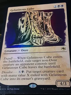 Gelatinous Cube Showcase FOIL , Adventures F R , NM ,MTG,FREE SHIPPING - Image 2