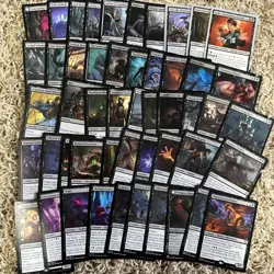 Magic the Gathering 50 Black Rare Card Lot - Image 1
